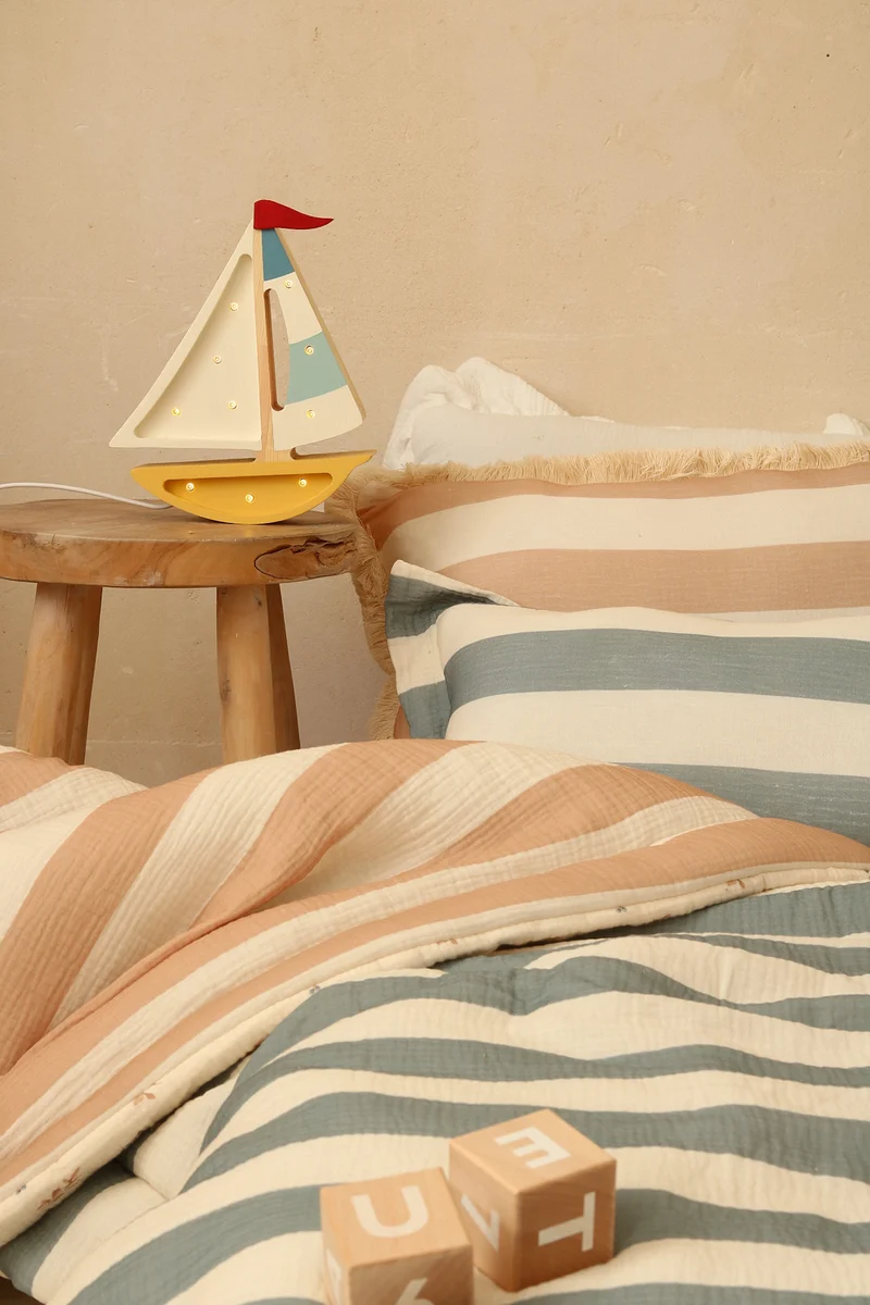 Little Lights Sailboat Night Light | Mustard