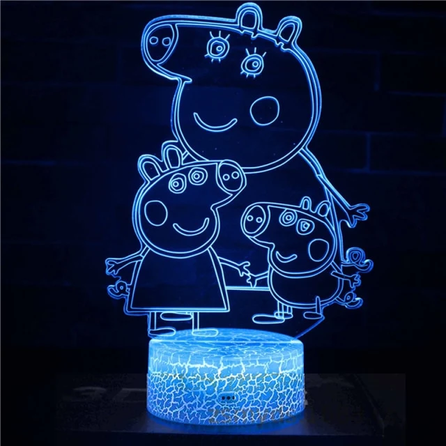 Peppa Wutz Nachtlicht in verschiedenen Motiven