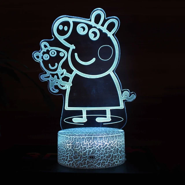 Peppa Wutz Nachtlicht in verschiedenen Motiven