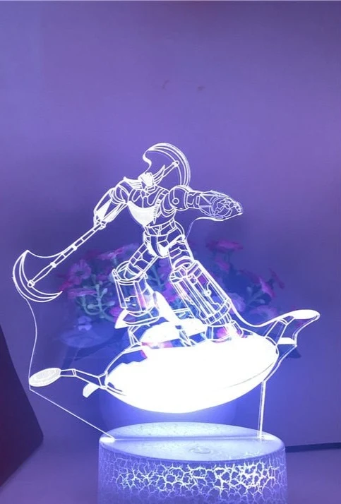3D-Hologramm-Lampe mit Leuchtmotiv Grendizer Anime