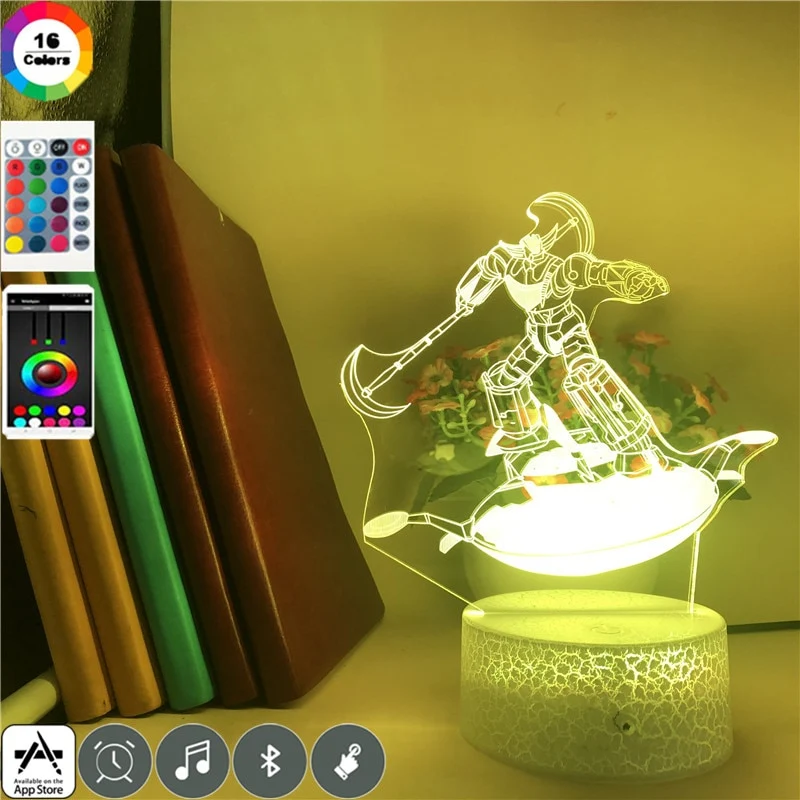 3D-Hologramm-Lampe mit Leuchtmotiv Grendizer Anime