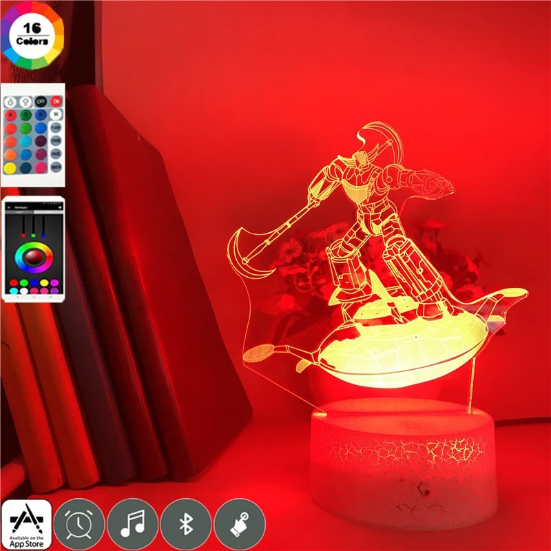 3D-Hologramm-Lampe mit Leuchtmotiv Grendizer Anime