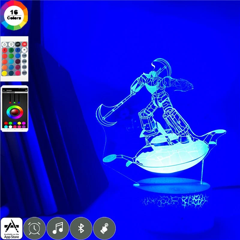 3D-Hologramm-Lampe mit Leuchtmotiv Grendizer Anime