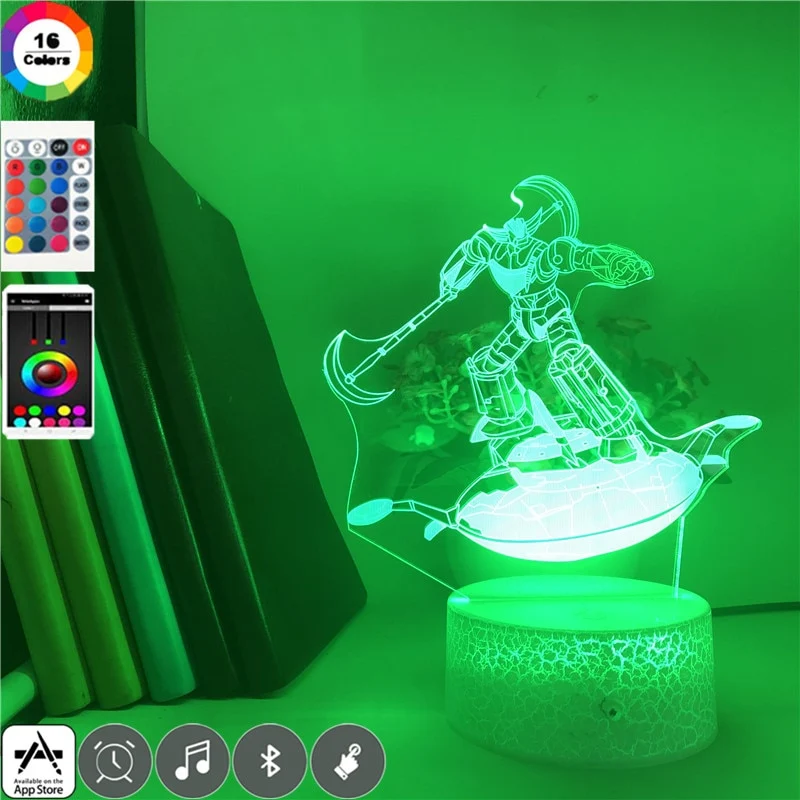 3D-Hologramm-Lampe mit Leuchtmotiv Grendizer Anime