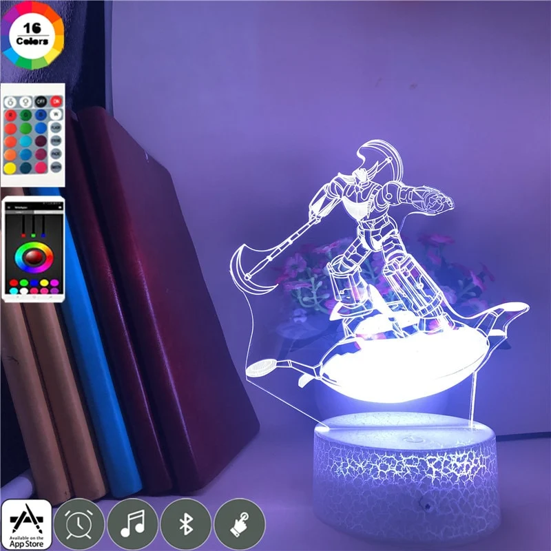 3D-Hologramm-Lampe mit Leuchtmotiv Grendizer Anime