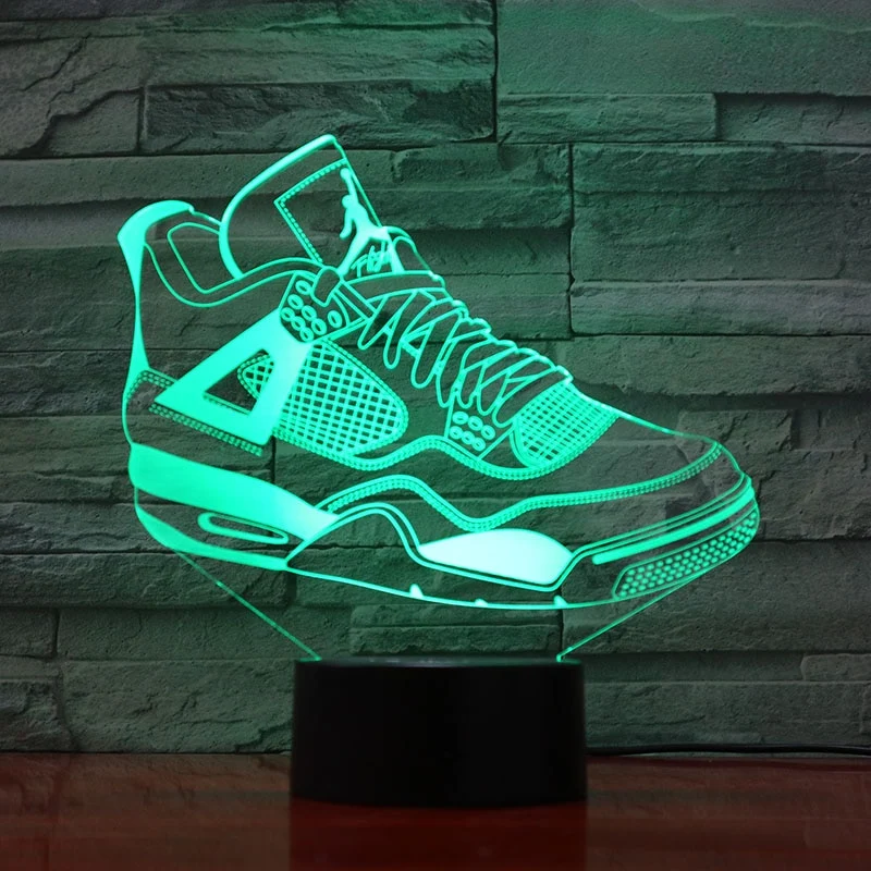 3D-Hologramm-Lampe mit Leuchtmotiv Sneaker