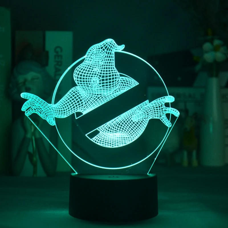 3D LED Nachtlicht Ghostbusters