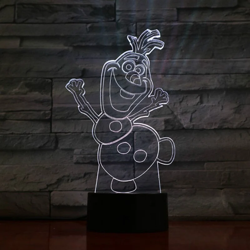 Olaf der Schneemann 3D Nacht Lampe