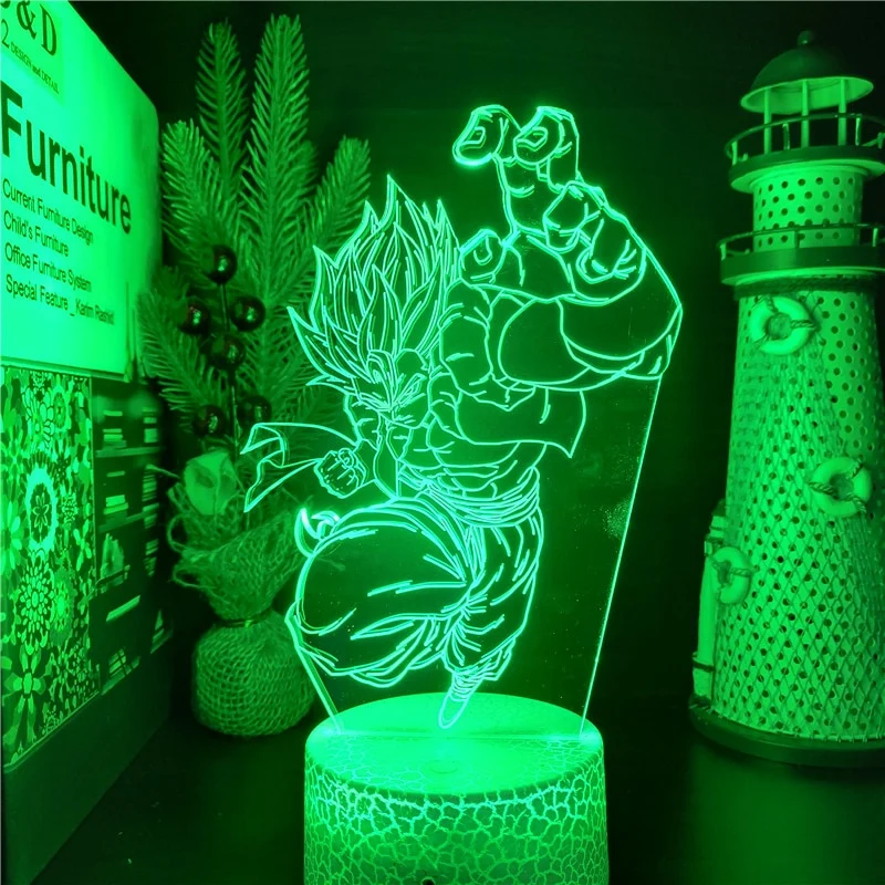 Anime Gogeta Dragon Ball Z Super Saiyan Lampe