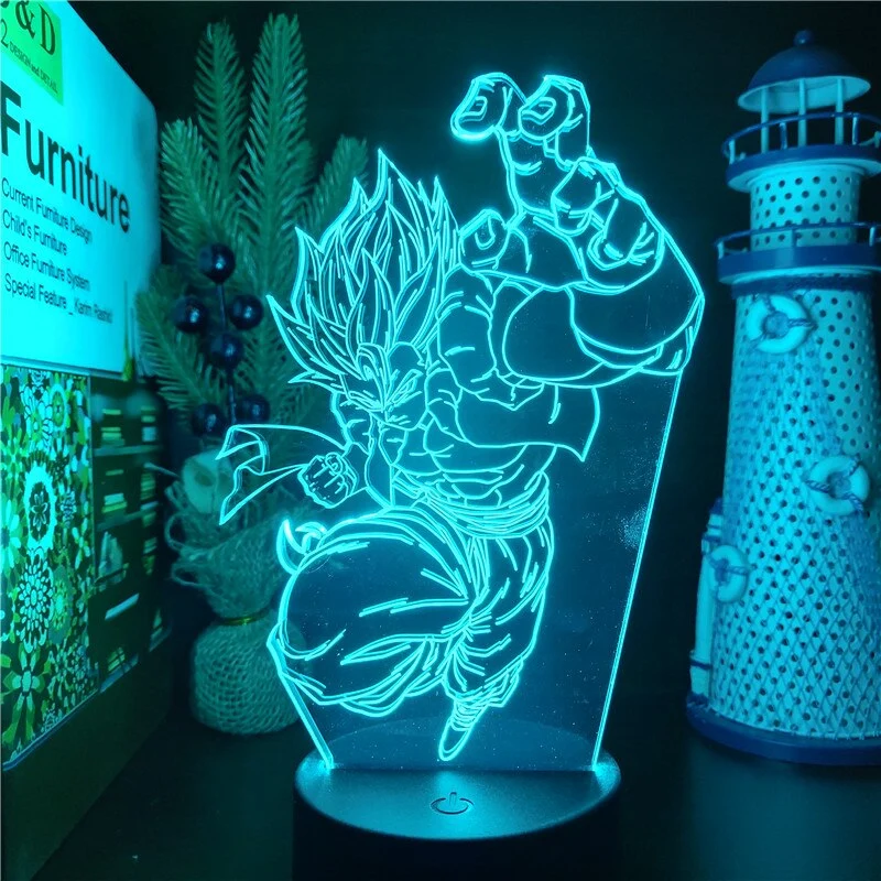 Anime Gogeta Dragon Ball Z Super Saiyan Lampe