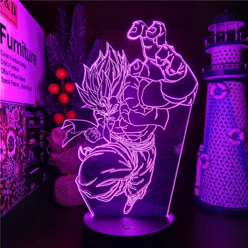 Anime Gogeta Dragon Ball Z Super Saiyan Lampe