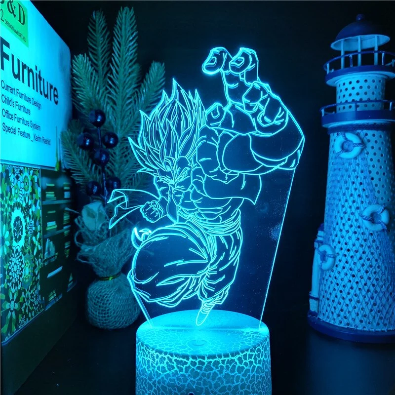 Anime Gogeta Dragon Ball Z Super Saiyan Lampe