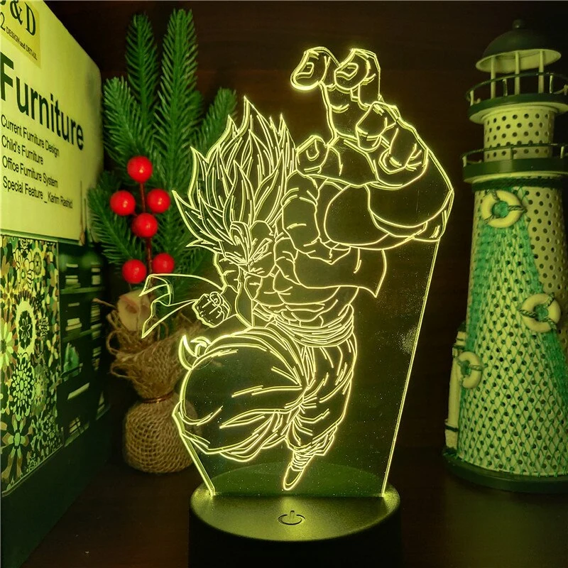Anime Gogeta Dragon Ball Z Super Saiyan Lampe