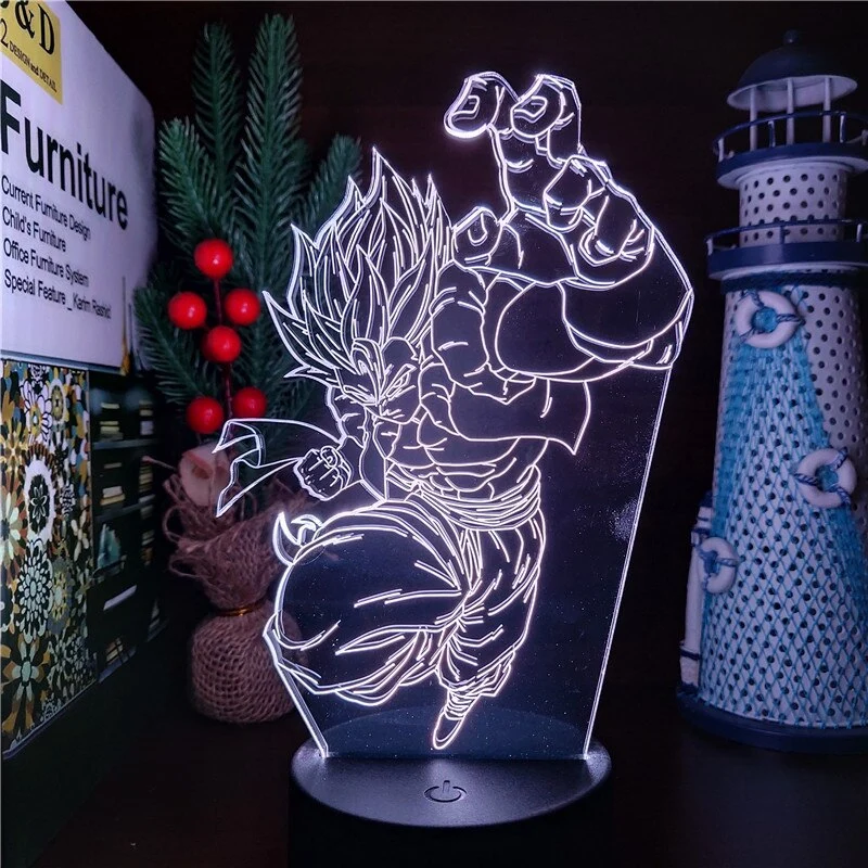 Anime Gogeta Dragon Ball Z Super Saiyan Lampe