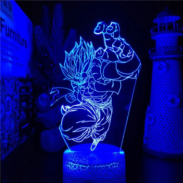 Anime Gogeta Dragon Ball Z Super Saiyan Lampe