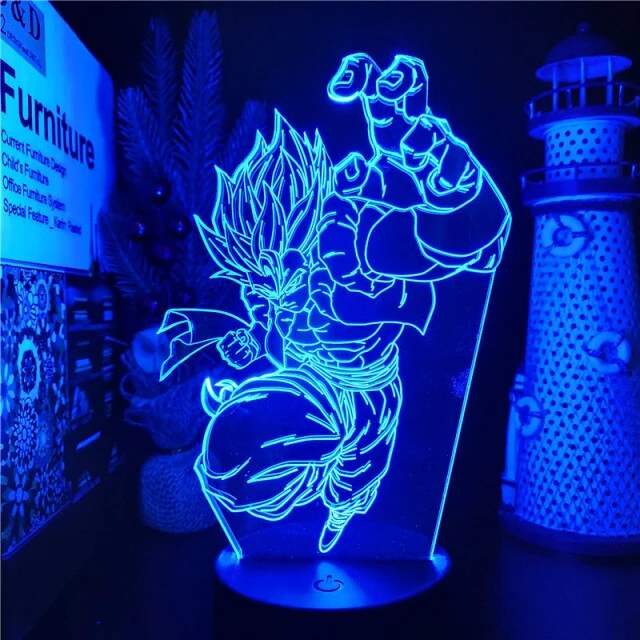 Anime Gogeta Dragon Ball Z Super Saiyan Lampe