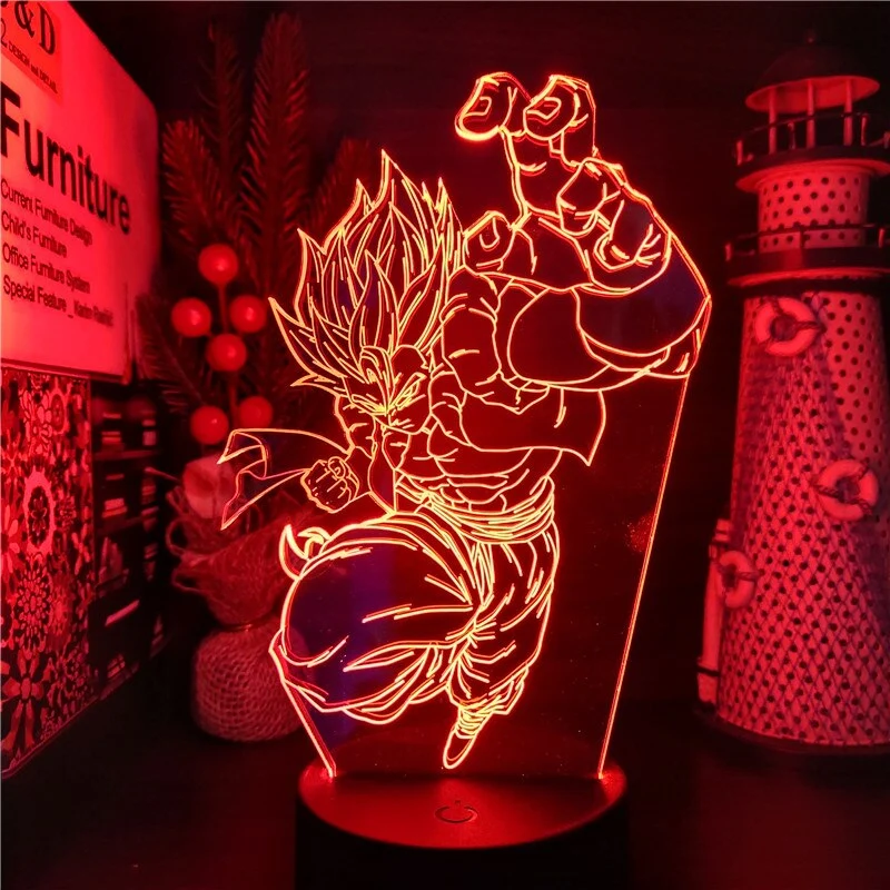 Anime Gogeta Dragon Ball Z Super Saiyan Lampe