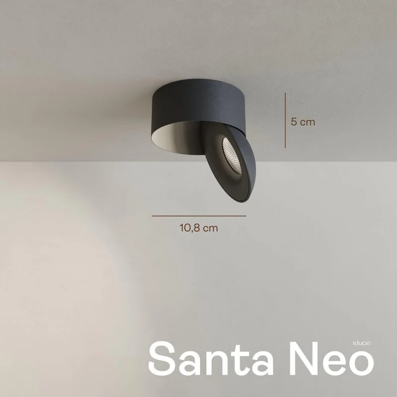s.luce Santa Neo LED-Deckenstrahler schwenkbar & dimmbar