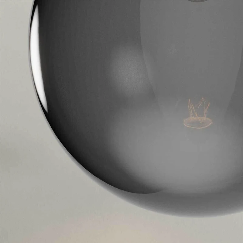 s.luce Dreibein-Stehleuchte Orb Tripod 160cm mit Glaskugel