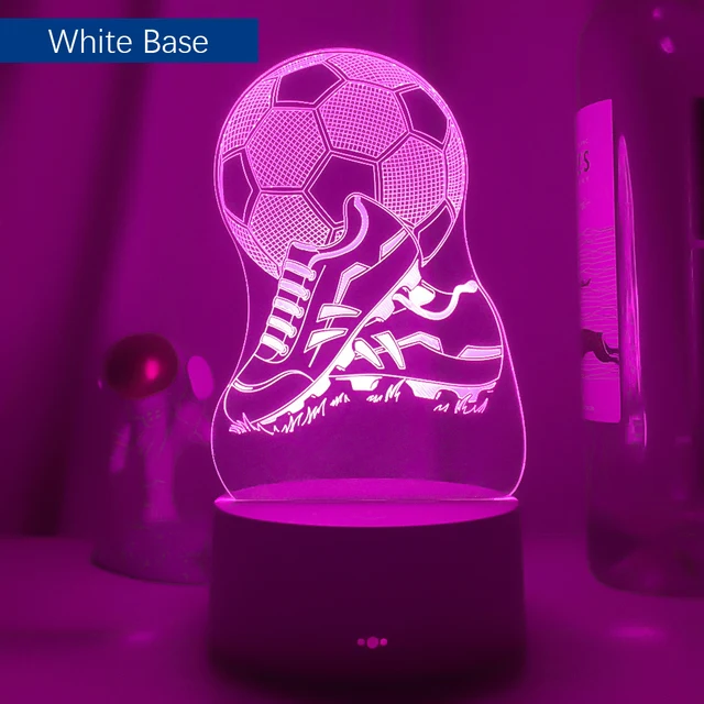 Tolles Nachtlicht mit Fussball Motiv - mit Farbwechsel und 3D Effekt