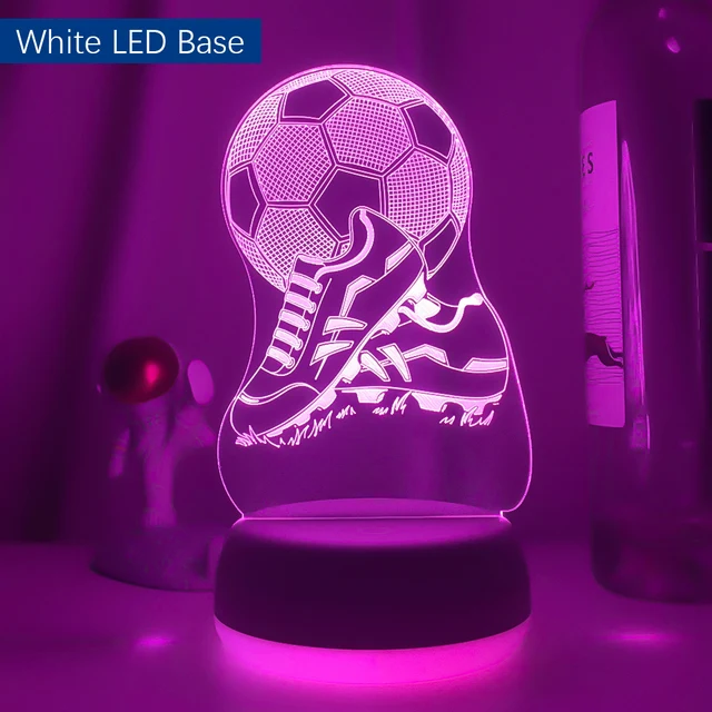 Tolles Nachtlicht mit Fussball Motiv - mit Farbwechsel und 3D Effekt