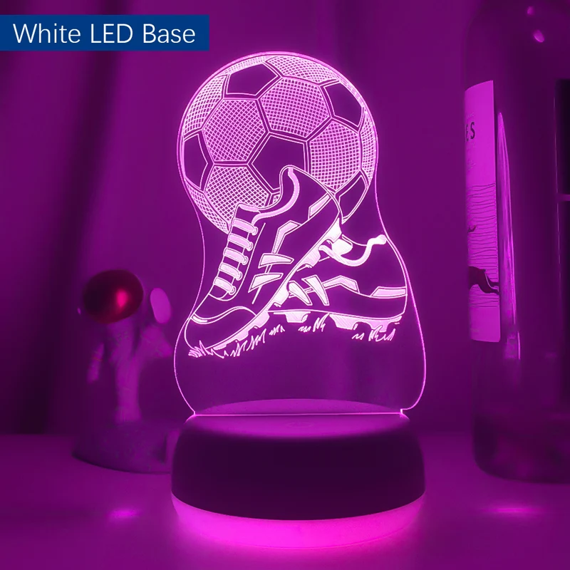Tolles Nachtlicht mit Fussball Motiv - mit Farbwechsel und 3D Effekt