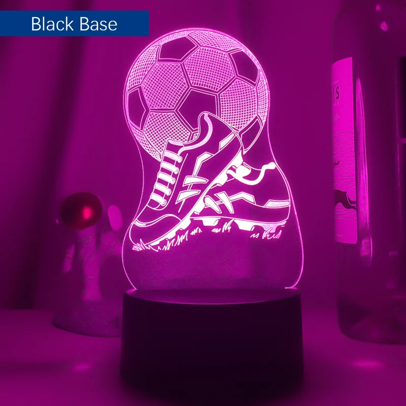 Tolles Nachtlicht mit Fussball Motiv - mit Farbwechsel und 3D Effekt