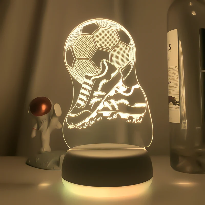 Tolles Nachtlicht mit Fussball Motiv - mit Farbwechsel und 3D Effekt