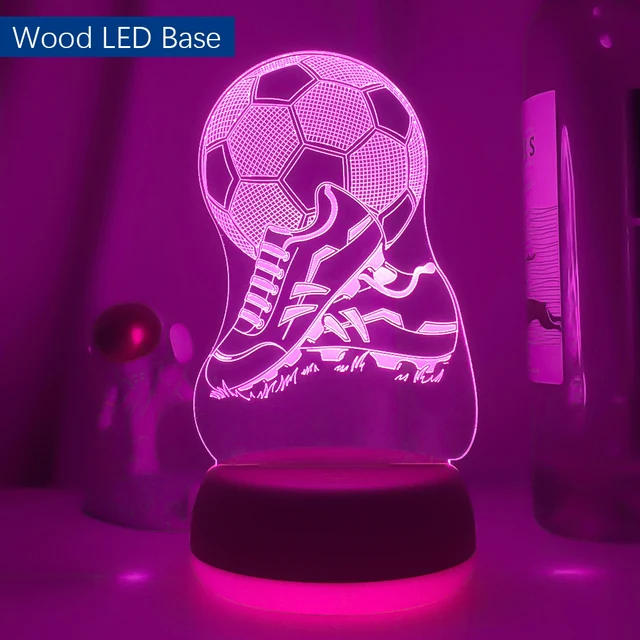 Tolles Nachtlicht mit Fussball Motiv - mit Farbwechsel und 3D Effekt