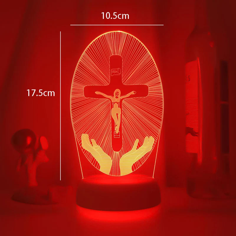 Jesus Christus Die Kreuzigung von Jesus LED-Lampe Nachtlicht