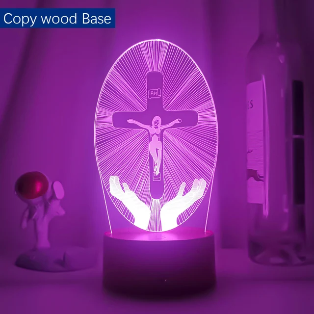 Jesus Christus Die Kreuzigung von Jesus LED-Lampe Nachtlicht