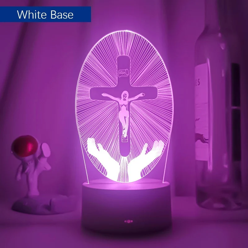 Jesus Christus Die Kreuzigung von Jesus LED-Lampe Nachtlicht