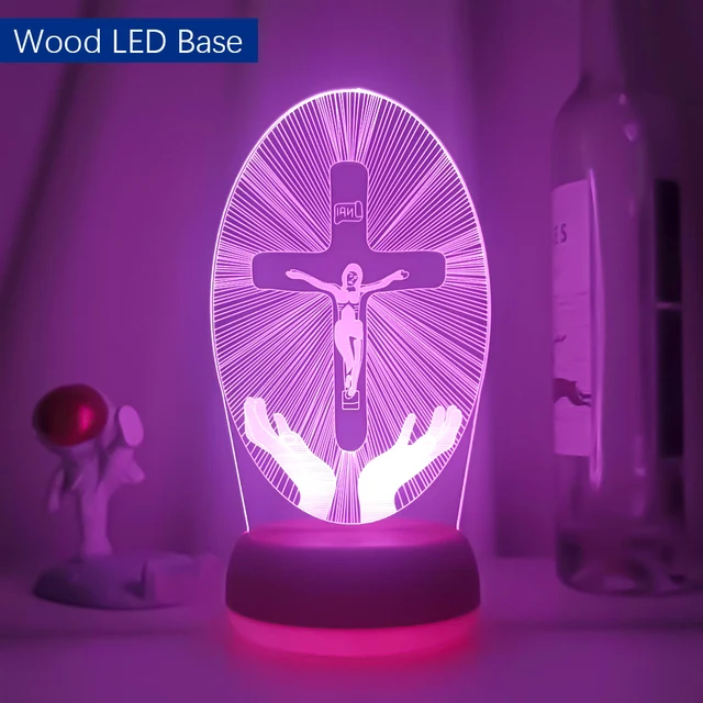 Jesus Christus Die Kreuzigung von Jesus LED-Lampe Nachtlicht