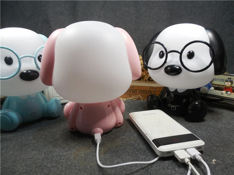 Niedliche Nacht Lampe it Welpen Hunde Motiv