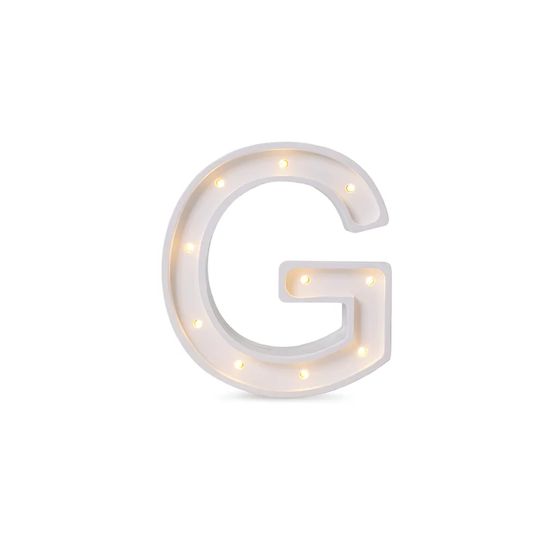 Little Lights Mini Letter G Night Light | White