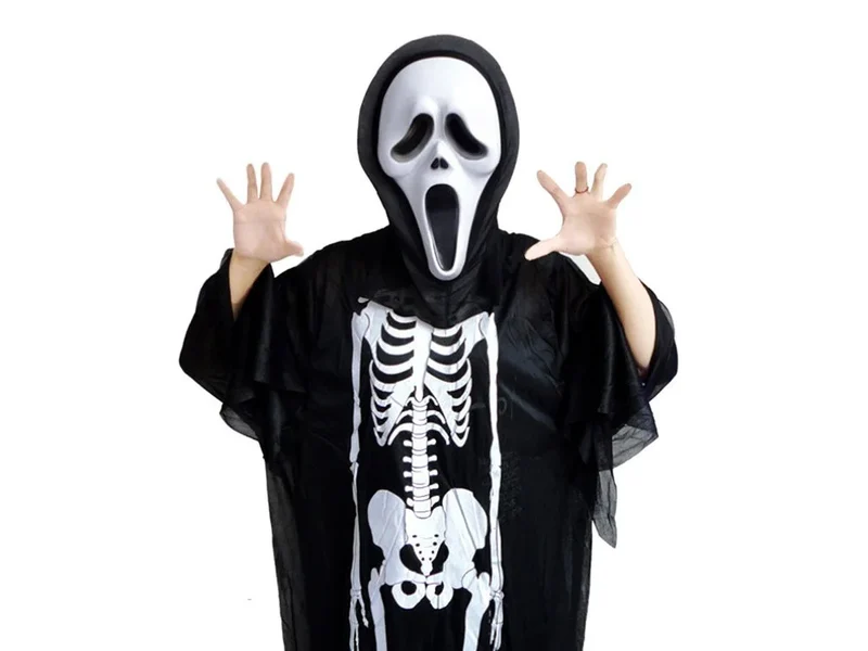 Skelett Kostüm Damen Kinder Halloween Karneval Verkleidung Cosplay Jumpsuit 🎃👻