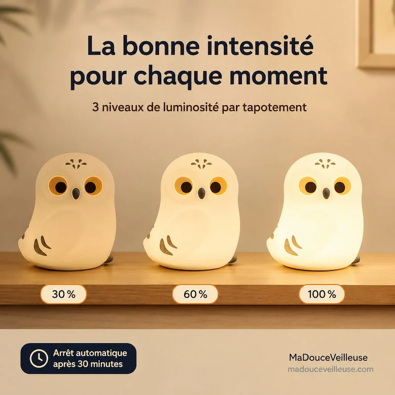 Veilleuse chouette en silicone - OwlLight