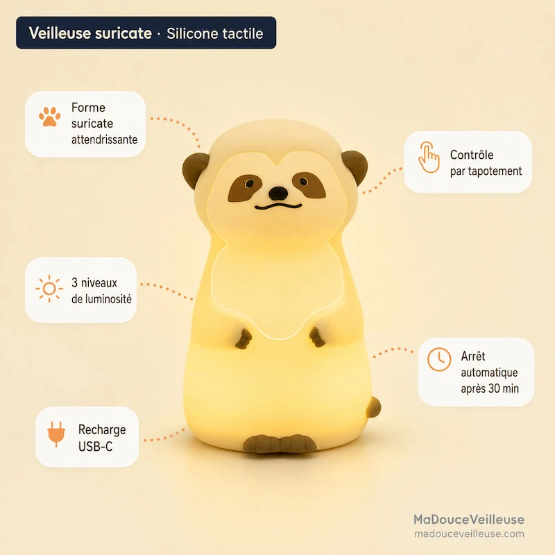 Veilleuse Suricate - SuryLight