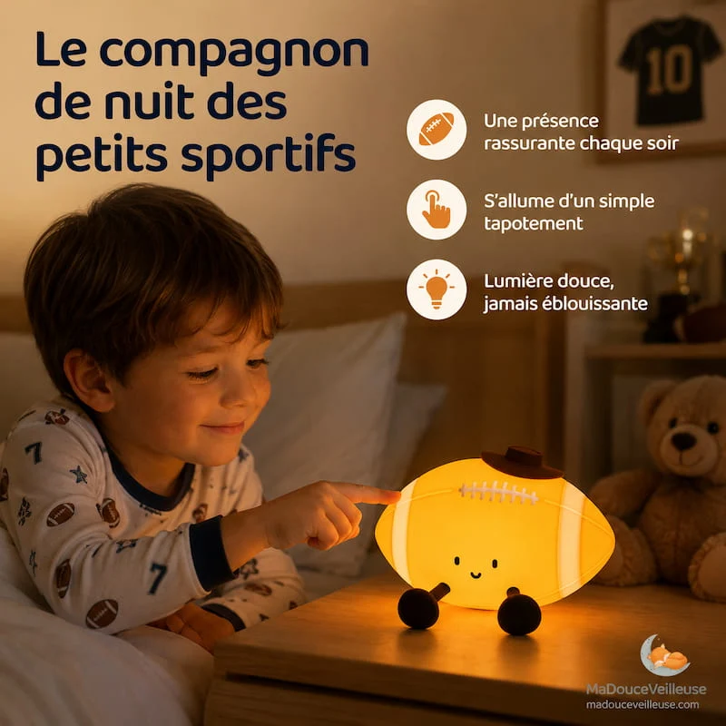 Veilleuse Balle de Rugby - RugbyLight