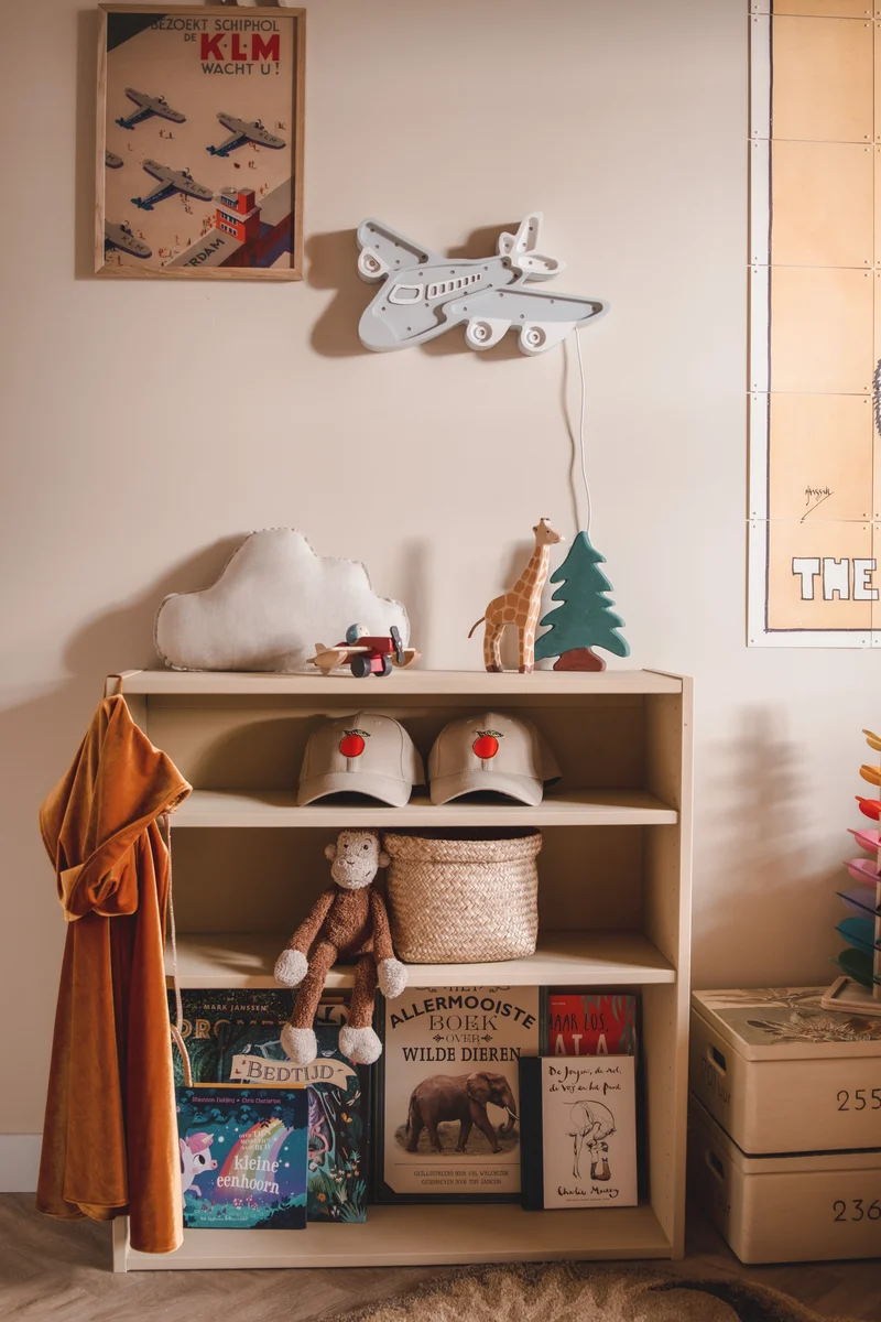 Little Lights Plane Night Light | Light Gray