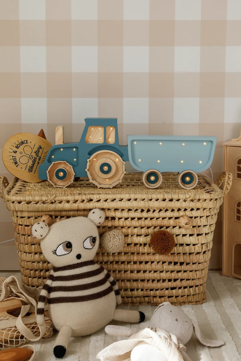 Little Lights Tractor Night Light | Blue