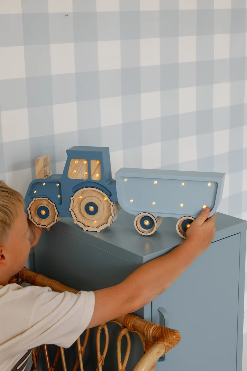 Little Lights Tractor Night Light | Blue