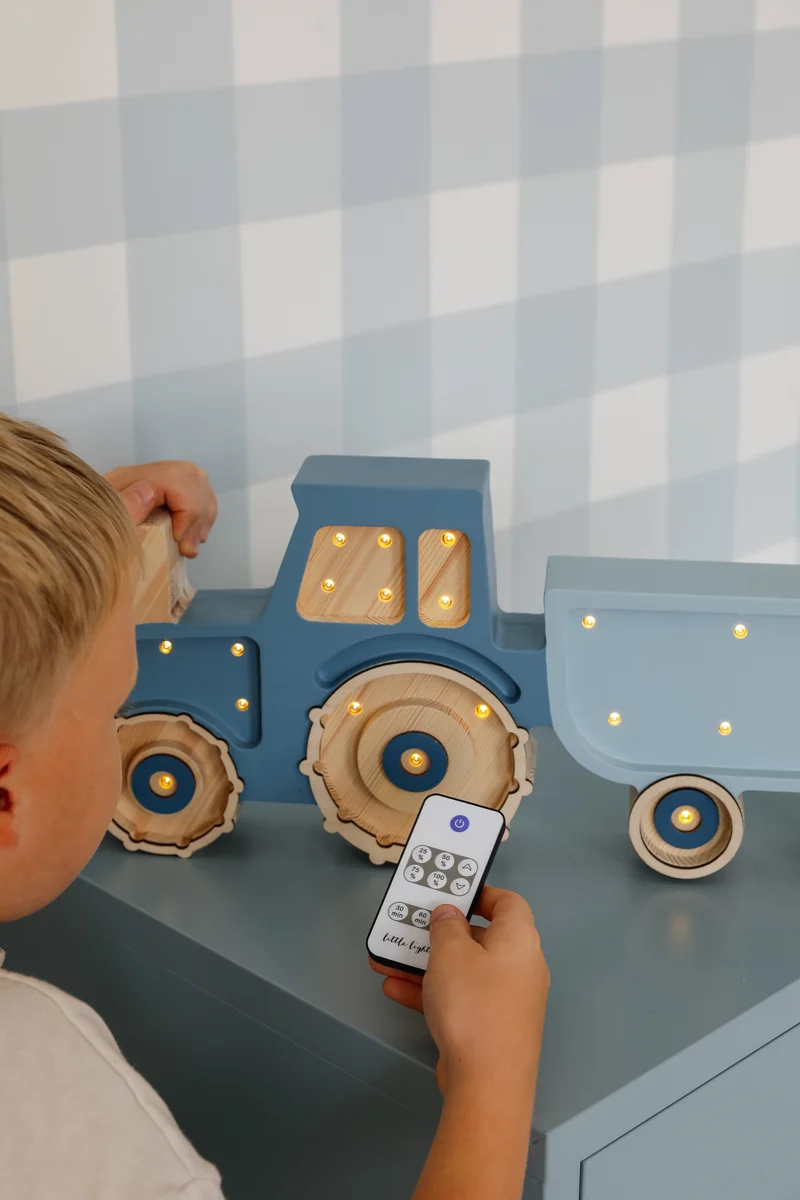 Little Lights Tractor Night Light | Blue