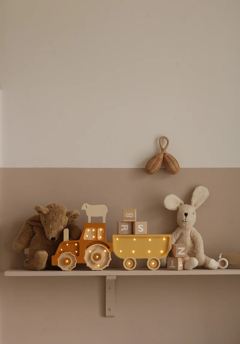 Little Lights Tractor Night Light | Mustard