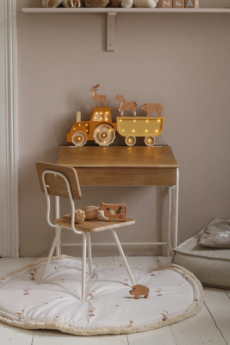 Little Lights Tractor Night Light | Mustard