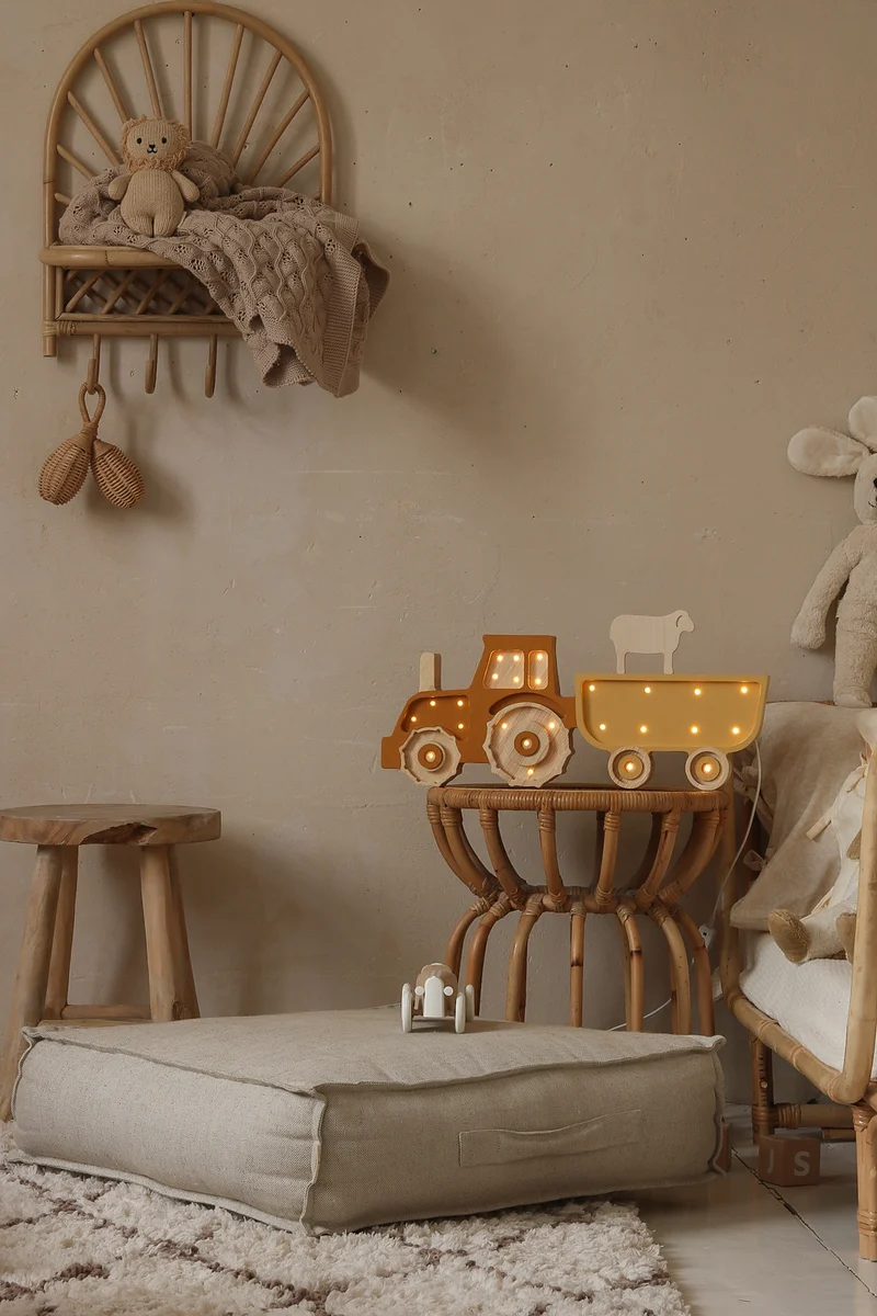 Little Lights Tractor Night Light | Mustard