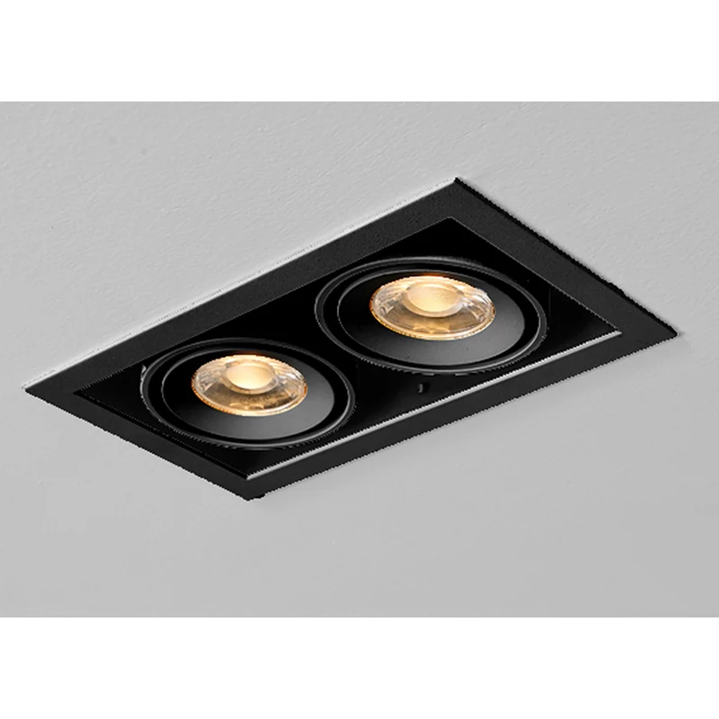 CUBE SLIM LED-Einbauspots – 52 mm Einbautiefe, 1 bis 3 Spots