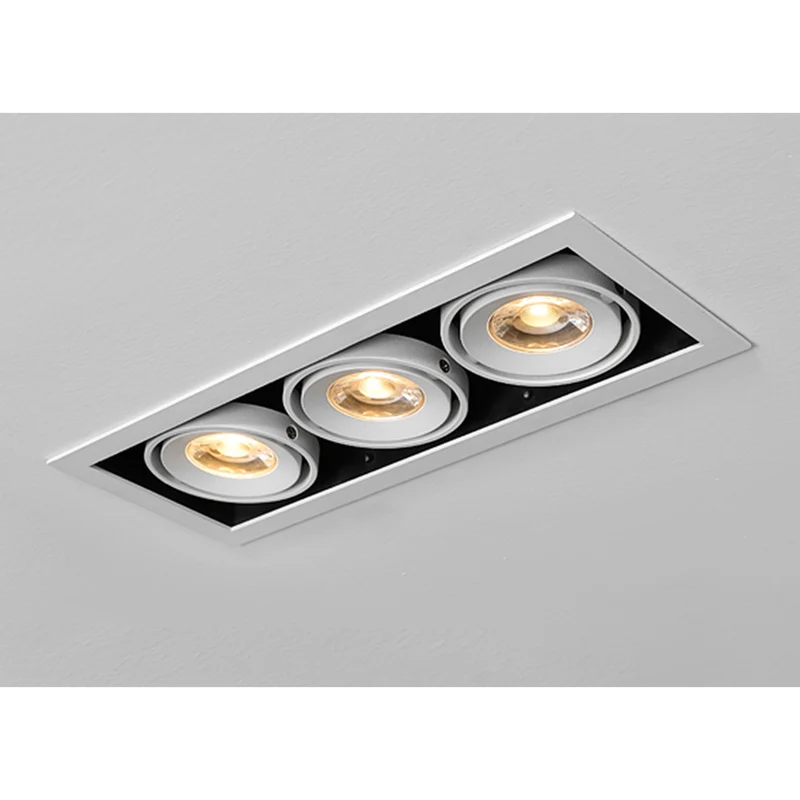 CUBE SLIM LED-Einbauspots – 52 mm Einbautiefe, 1 bis 3 Spots