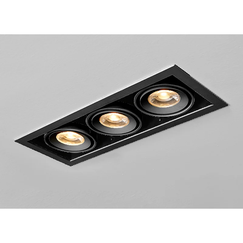 CUBE SLIM LED-Einbauspots – 52 mm Einbautiefe, 1 bis 3 Spots