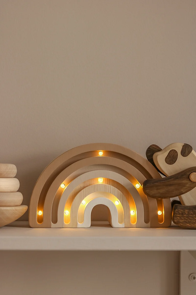 Little Lights Rainbow Mini Night Lights | Cappuccino